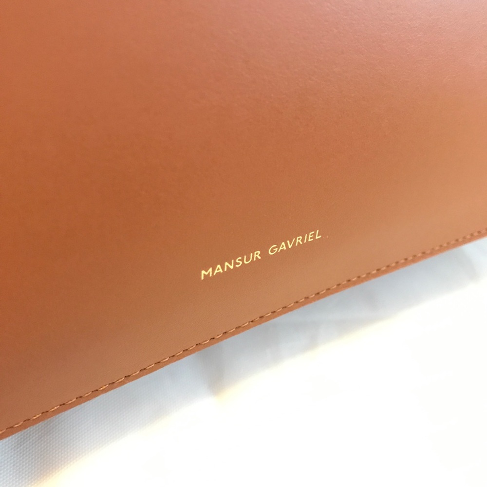 MANSUR GAVRIEL Top Handle Rounded Leather Bag - Picture 8 of 10